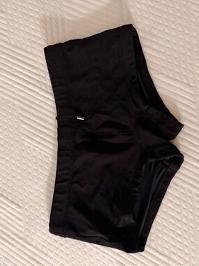 Men's Mr Turk Black Swim Shorts with Low-Rise Fit